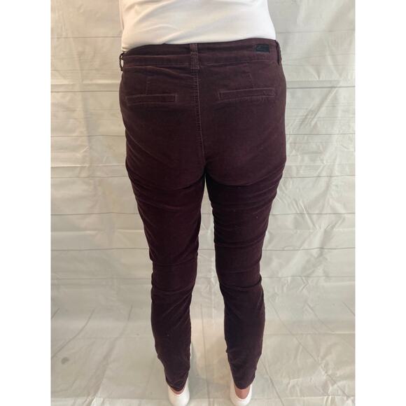 Kut from the Kloth Trouser / Pants Plumb Purple Velvet Women’s Size 6 32W x 31L# - Picture 3 of 9